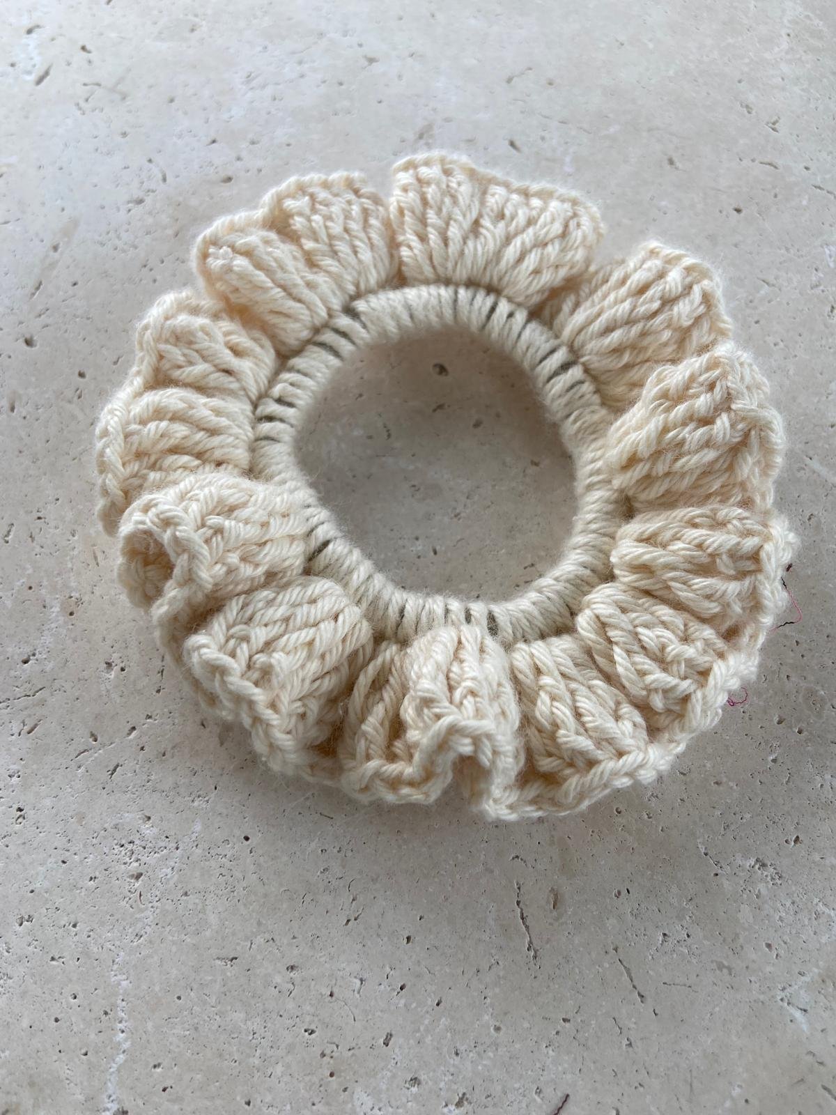 Scrunchies gehäkelte Bege