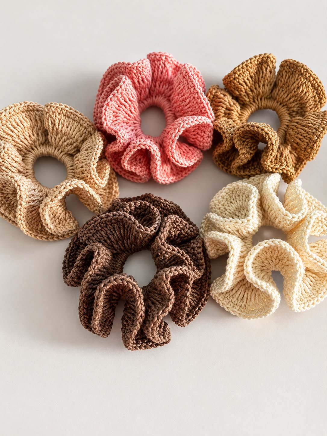 Scrunchies gehäkelte